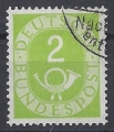 Bild 1 von Mi. Nr. 123, BRD, Bund, Posthorn 2, gestempelt