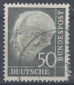 Bild 1 von Mi. Nr. 189, BRD, Bund, Jahr 1954, Heuss 50, gestempelt