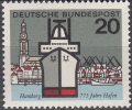 Mi. Nr. 417, Hauptstädte Hamburg 20, Jahr 1964, ungestempelt